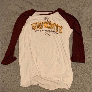 Never worn hog warts half sleeve medium shirt